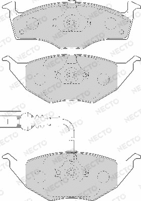 Brake Pad Set, disc brake (FD7084A)
