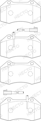 Brake Pad Set, disc brake (FD7491A)