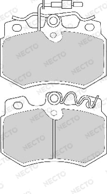Brake Pad Set, disc brake (FD250A)