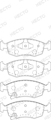 Brake Pad Set, disc brake (FD7538A)