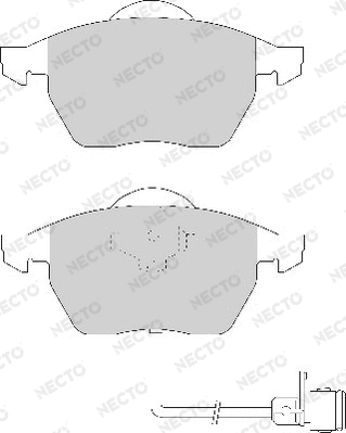 Brake Pad Set, disc brake (FD6481A)