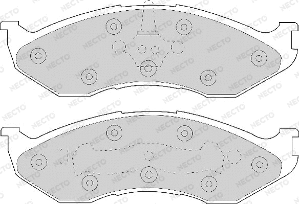 Brake Pad Set, disc brake (FD6597A)