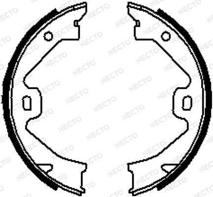 Brake Shoe Set, parking brake (N1689)