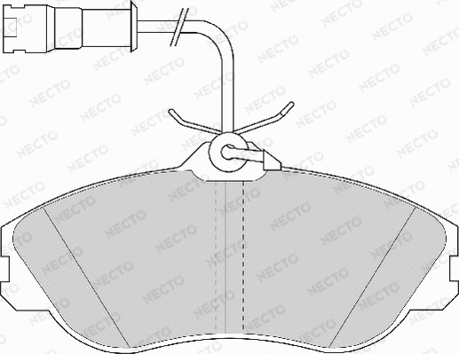Brake Pad Set, disc brake (FD6510A)