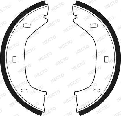 Brake Shoe Set, parking brake (N1400)