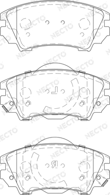 Brake Pad Set, disc brake (FD7412A)