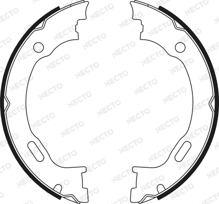 Brake Shoe Set, parking brake (N1697)