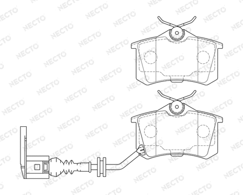 Brake Pad Set, disc brake (FD7121A)