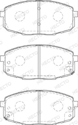 Brake Pad Set, disc brake (FD7231A)