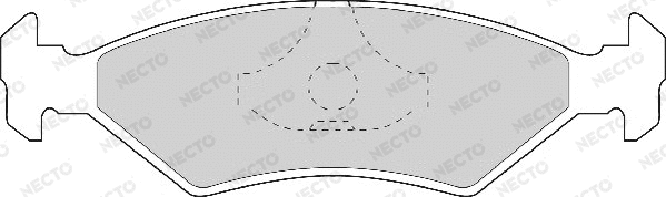 Brake Pad Set, disc brake (FD406A)