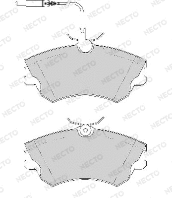 Brake Pad Set, disc brake (FD6717A)
