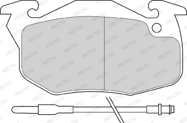Brake Pad Set, disc brake (FD691A)