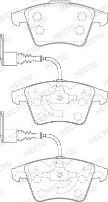 Brake Pad Set, disc brake (FD7205A)