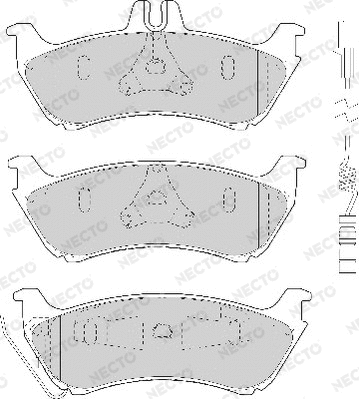 Brake Pad Set, disc brake (FD7059A)
