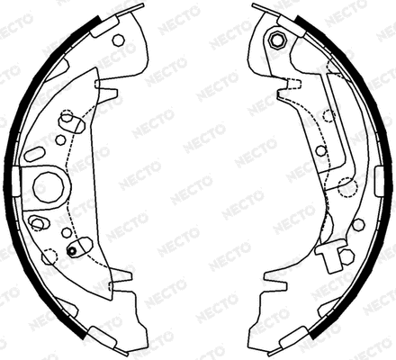 Brake Shoe Set (N1681)