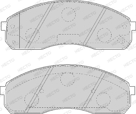 Brake Pad Set, disc brake (FD7047A)