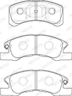 Brake Pad Set, disc brake (FD7311A)