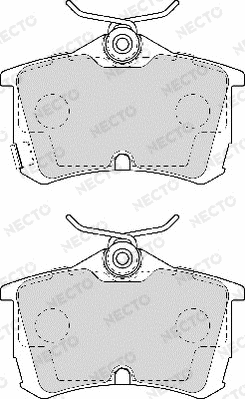 Brake Pad Set, disc brake (FD6956A)