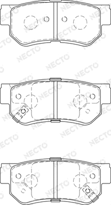 Brake Pad Set, disc brake (FD7443A)