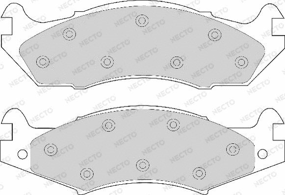 Brake Pad Set, disc brake (FD6507A)