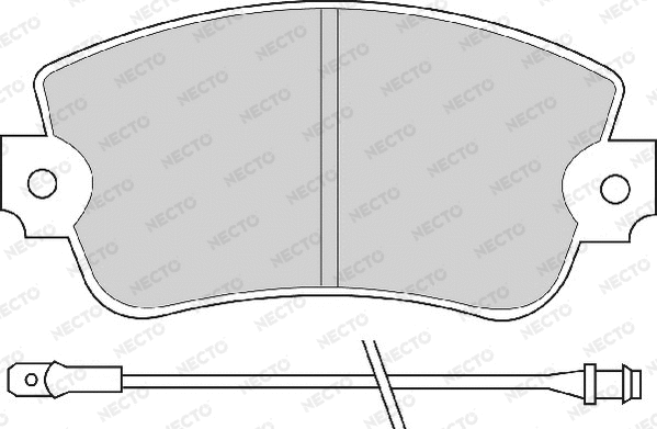 Brake Pad Set, disc brake (FD658A)