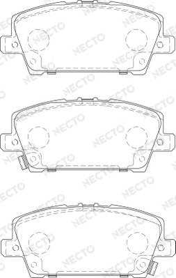 Brake Pad Set, disc brake (FD7225A)