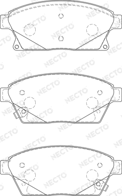 Brake Pad Set, disc brake (FD7456A)