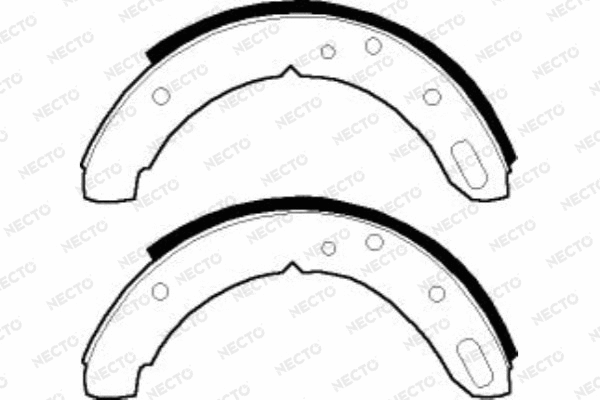 Brake Shoe Set, parking brake (N1572)