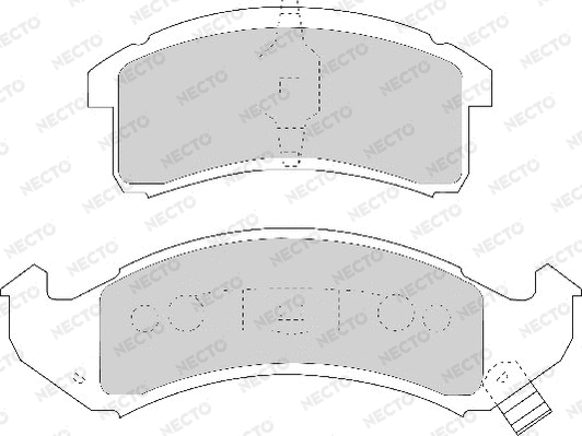 Brake Pad Set, disc brake (FD6604A)
