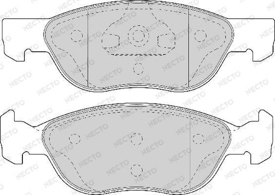 Brake Pad Set, disc brake (FD7076A)