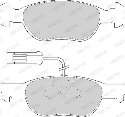 Brake Pad Set, disc brake (FD6643A)