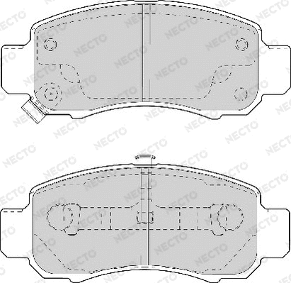 Brake Pad Set, disc brake (FD7074A)