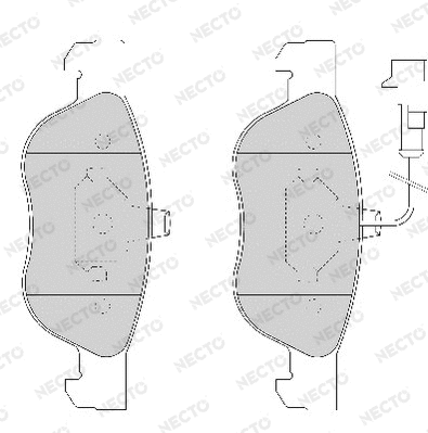 Brake Pad Set, disc brake (FD6655A)