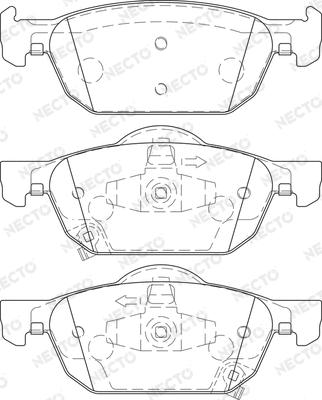 Brake Pad Set, disc brake (FD7459A)