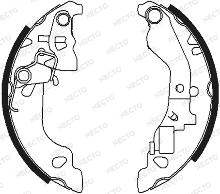 Brake Shoe Set (N1663)