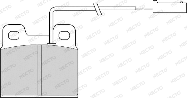 Brake Pad Set, disc brake (FD6464A)