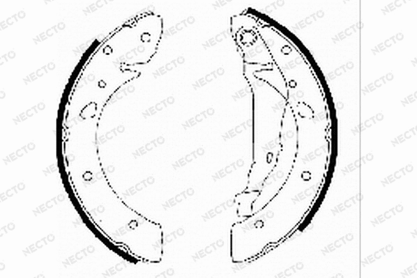 Brake Shoe Set (N1641)