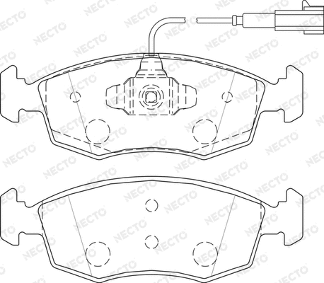 Brake Pad Set, disc brake (FD7512A)