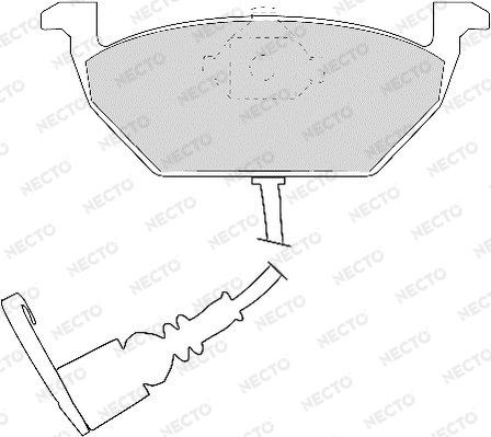 Brake Pad Set, disc brake (FD6873A)