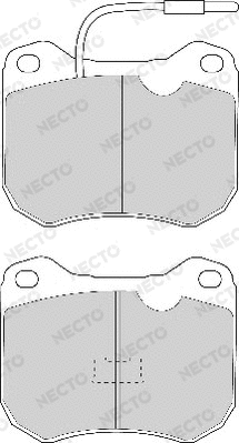 Brake Pad Set, disc brake (FD4018A)