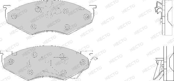 Brake Pad Set, disc brake (FD6596A)