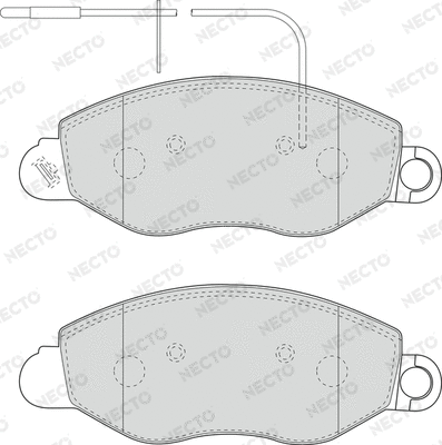 Brake Pad Set, disc brake (FD7062V)