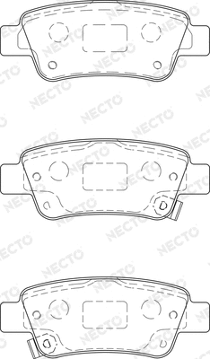 Brake Pad Set, disc brake (FD7434A)