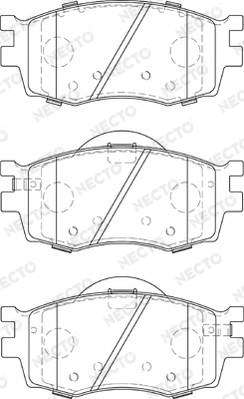 Brake Pad Set, disc brake (FD7289A)