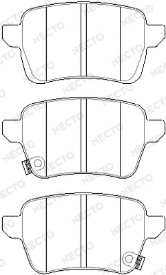 Brake Pad Set, disc brake (FD7693A)