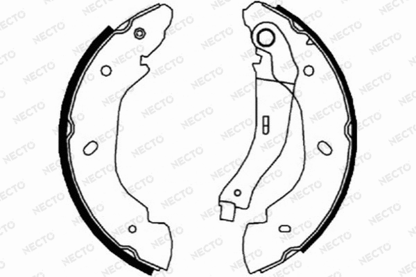 Brake Shoe Set (N1662)