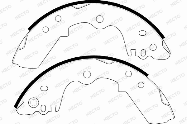 Brake Shoe Set (N1614)