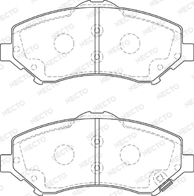 Brake Pad Set, disc brake (FD7358A)