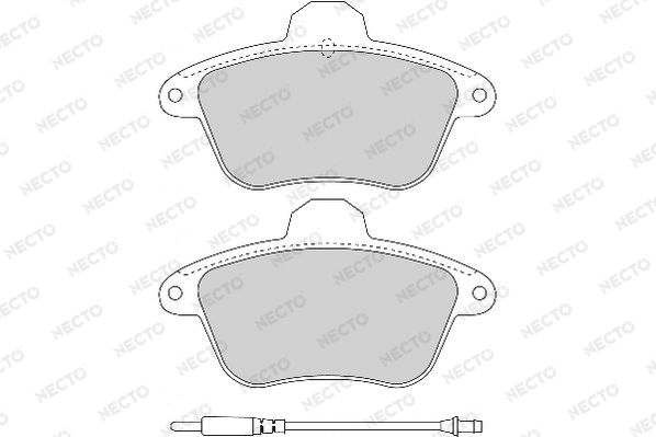 Brake Pad Set, disc brake (FD6381A)