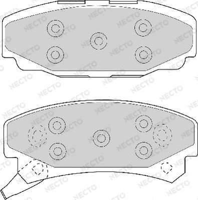 Brake Pad Set, disc brake (FD6508A)